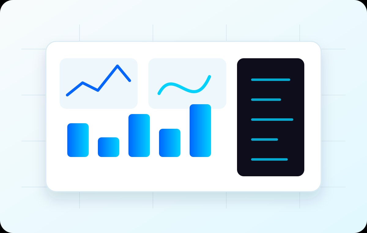 System telemetry diagnostics visual with monitoring charts and performance logs